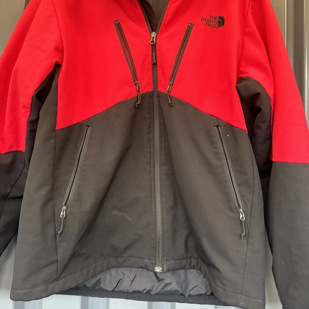The North Face Apex Elevation Jacket Men's Size large Red Asphalt Grey Full Zip